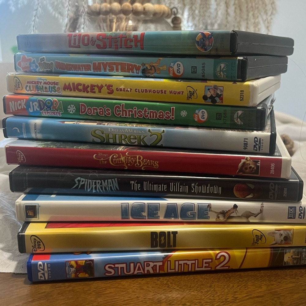 10 DVD movies for children